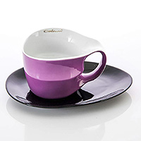 Чайная чашка с блюдцем из фарфора (Шапо чайное или пара) 450 мл