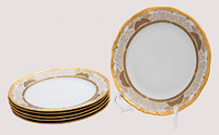 Набор фарфоровых тарелок (блюдца) 15 см